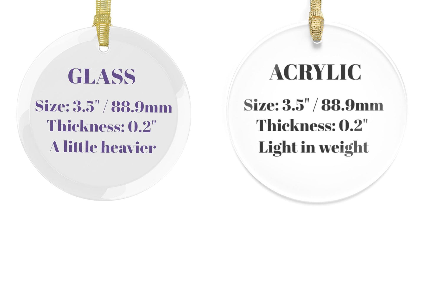 First christmas married glass ornament, personalized gift for husband & wife, custom acrylic ornament for married couple, christmas wedding