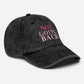 We Are Not Going Back Hat, Embroidered Vintage aesthetic Cotton Twill Hat, Harris 2024 Cap Campaign, Feminist Madam President Hat