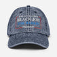 Black Job for Harris Hat, Embroidered Vintage aesthetic Cotton Twill Hat, Madam President Harris 2024 Cap,Kamala Hat