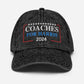 Coaches for Harris Cap, Embroidered Vintage Cotton Twill Hat, Harris Walz Hat, Election Hat, Coaches for Kamala