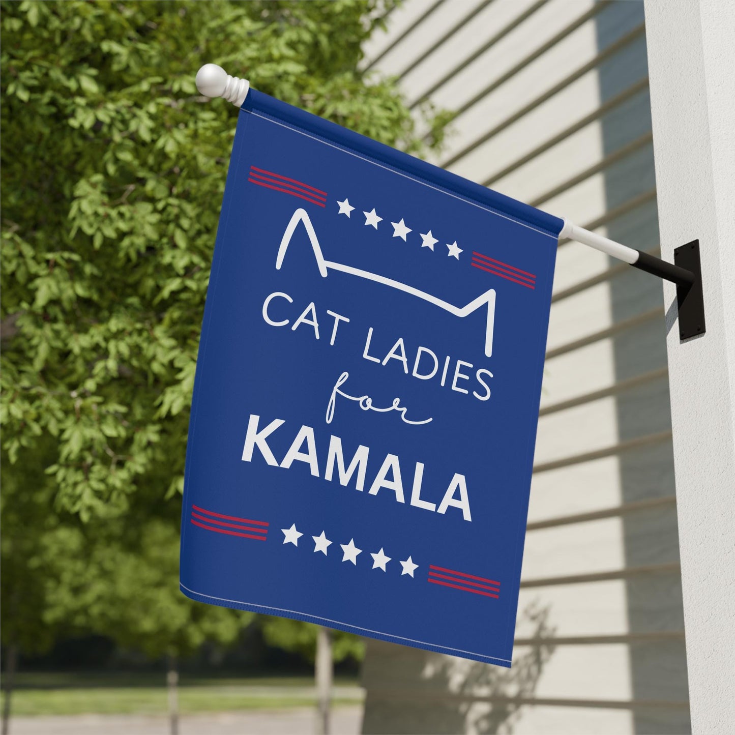 Cat Ladies for Kamala Flag banner, Political Yard Flag, Democrat Republican House Flags, Election 2024 Flag, Vote Garden Flags, Harris