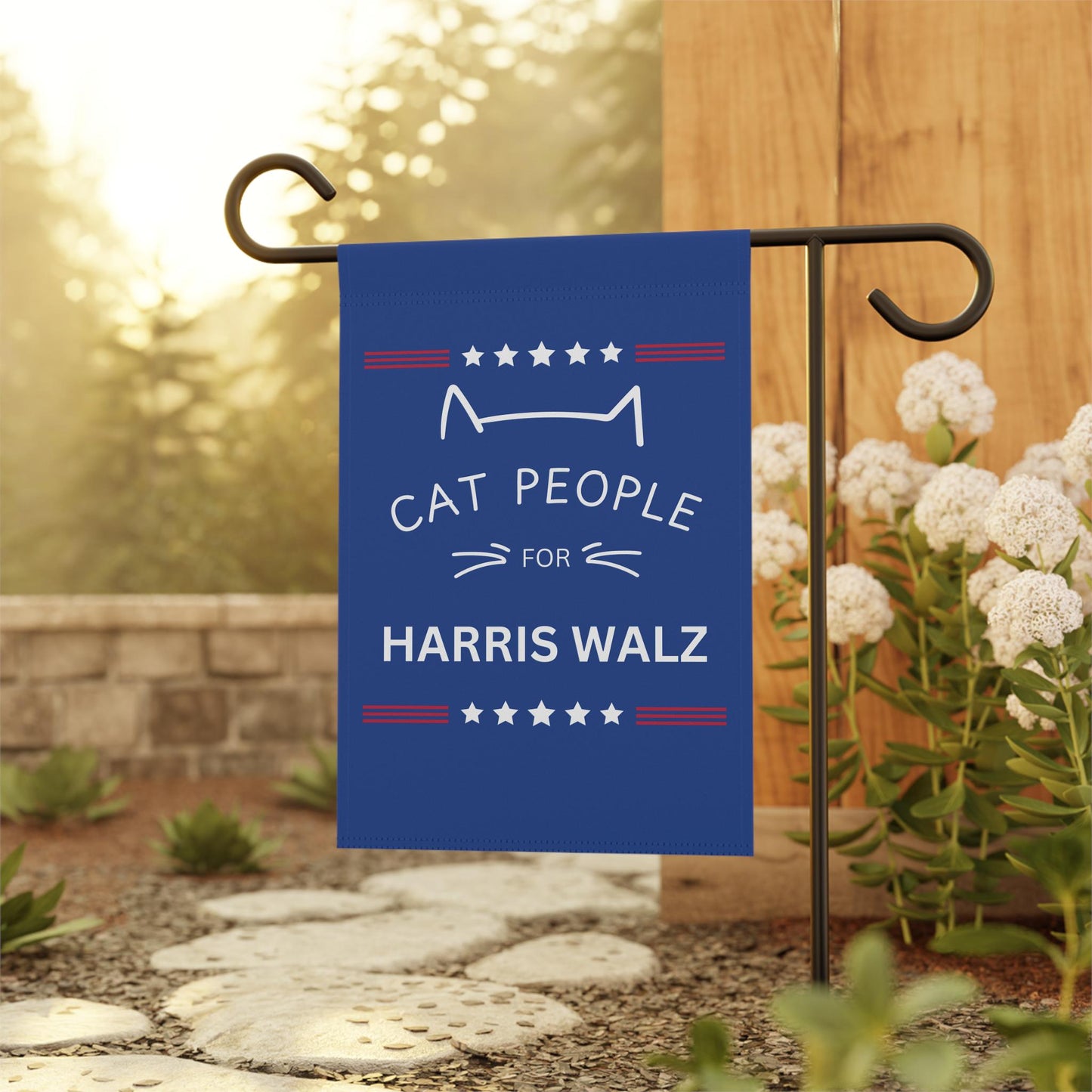 Cat People for Kamala Flag banner, Political Yard Flag, Democrat House Flags, Election 2024 Flag, Vote Garden Flags, Childless Cat Lady