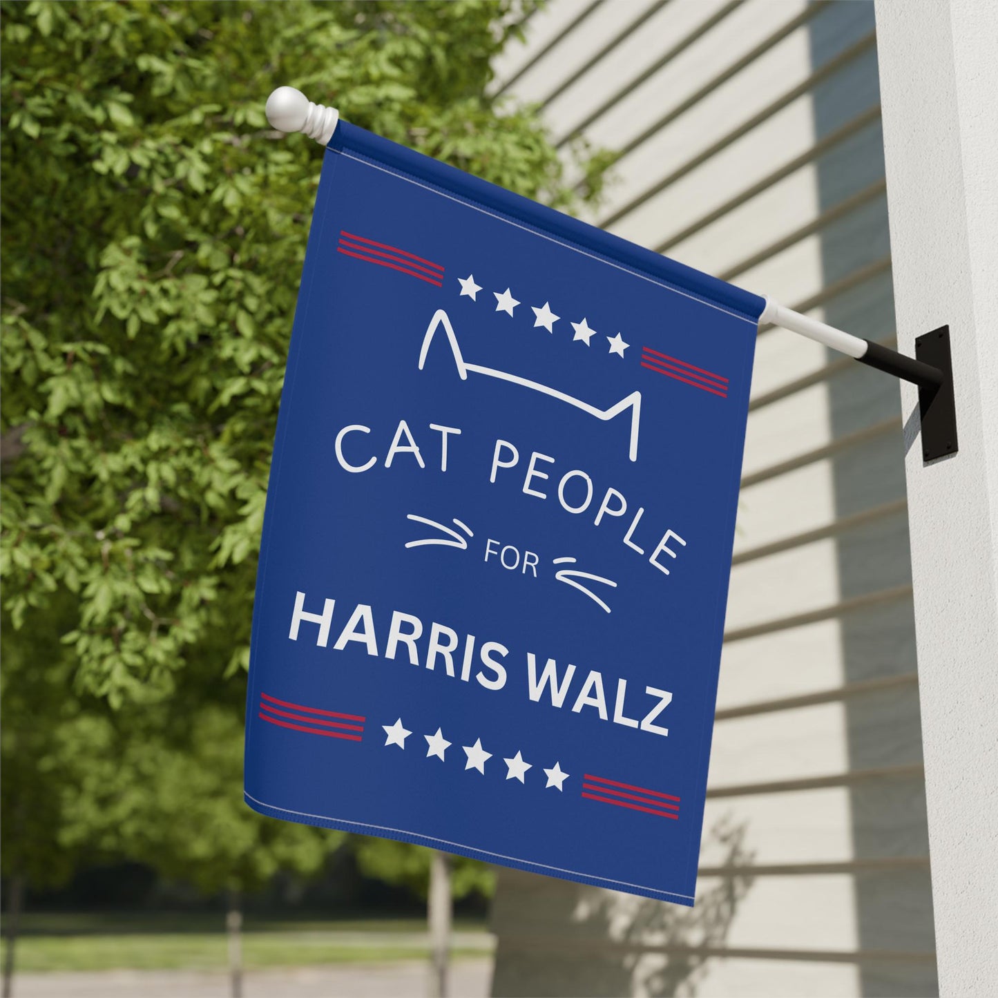 Cat People for Kamala Flag banner, Political Yard Flag, Democrat House Flags, Election 2024 Flag, Vote Garden Flags, Childless Cat Lady