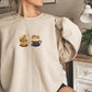 Cute Coffee Sweatshirt Halloween Fall,Funny Halloween shirt women, spooky ghost halloween party gift, trick or treat cute fall tee