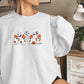 Cute Ghosts Pumpkin Sweatshirt Halloween,Funny Halloween shirt women, spooky ghost halloween party gift, trick or treat cute fall tee