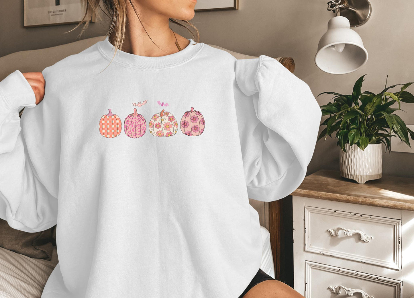 Pink Halloween Pumpkin sweatshirt,Funny Halloween shirt women, spooky ghost halloween party gift, trick or treat cute fall tee