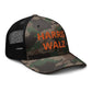 Embroidered Harris Walz Camouflage trucker hat, Madam president camo hat, kamala hat election democrat gift, for harris hat