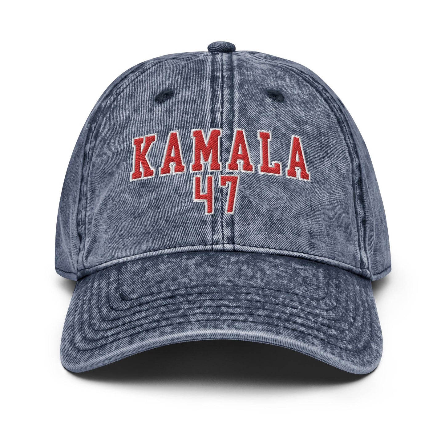 Embroidered Kamala Hat, Vintage aesthetic cotton twill hat for Harris, 47 madam president Hat, we are not going back