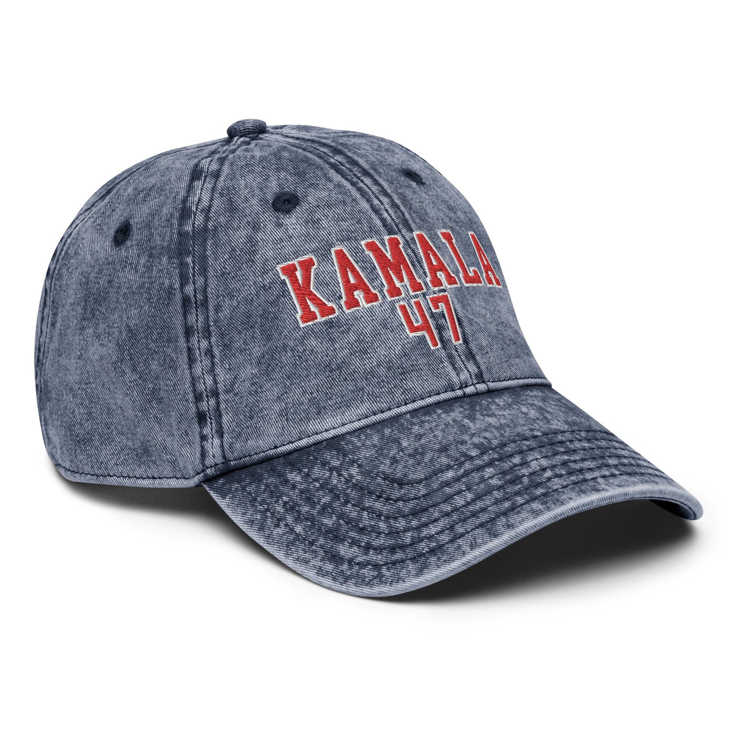 Embroidered Kamala Hat, Vintage aesthetic cotton twill hat for Harris, 47 madam president Hat, we are not going back