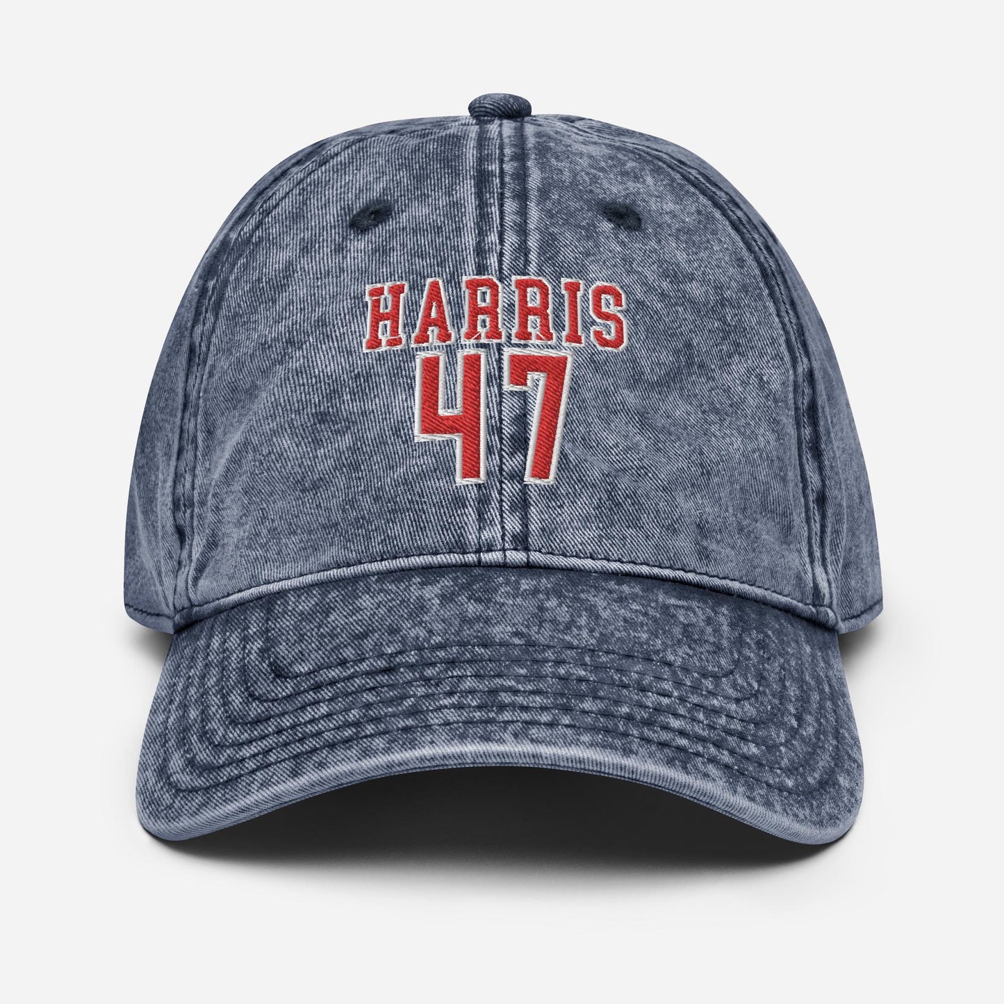 Embroidered Kamala 47 Hat, Vintage aesthetic cotton twill hat for Harris, Kamala madam president Hat