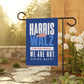 Harris Walz flag banner, we are not going back garden and house flag, election 2024 Kamala Harris flag, madam president democrat yard flag