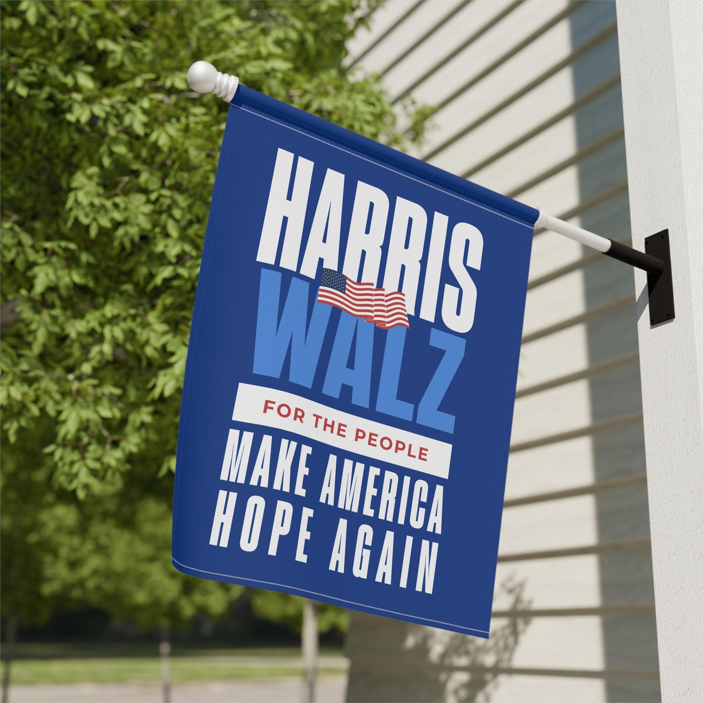 2024 Harris Walz garden flag, make america hope again house flag, madam president house flag, Kamala Harris flag banner