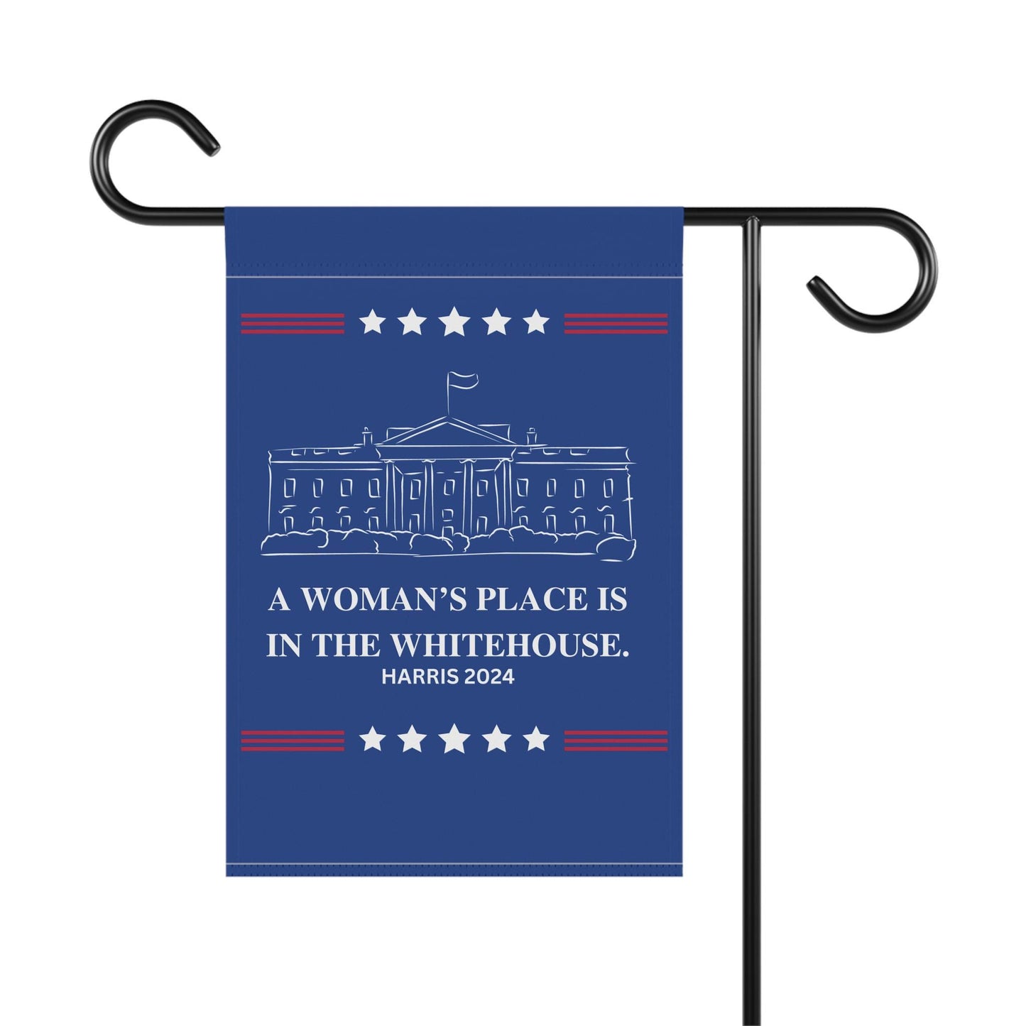 Harris flag banner, a woman's place is in the whitehouse house flag, vote Harris garden flag, democrat gift, Kamala Harris flag banner