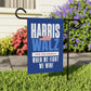 2024 Harris Walz flag banner, when we fight we win garden house flag, election 2024 Kamala Harris flag, madam president democrat yard flag