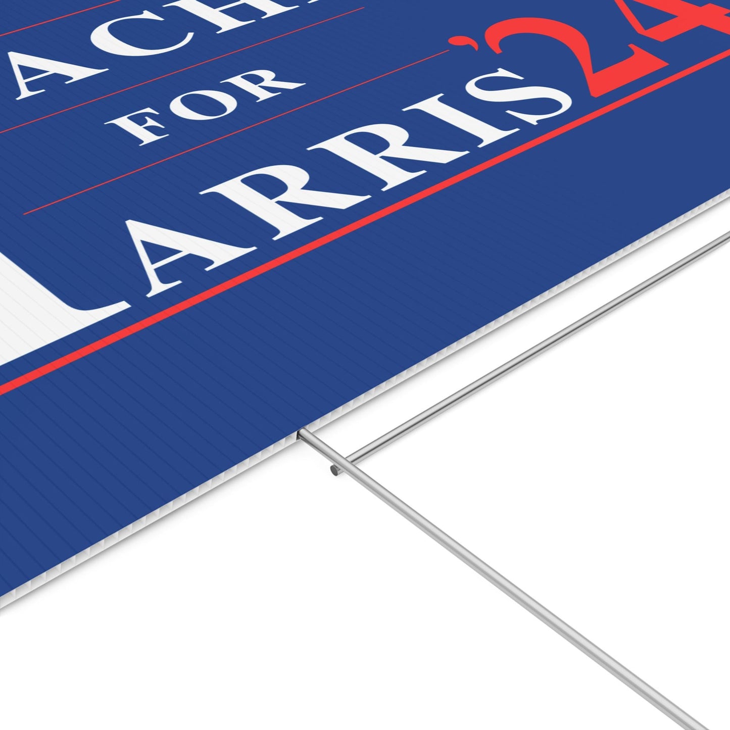 Coaches for Harris plastic yard sign, Harris For President 2024 lawn sign with metal H-Stake, democrat election signs, for Kamala yard sign