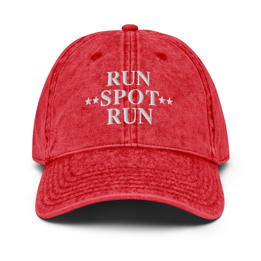 Run spot run hat, funny Trump hat, presidential campaign cap, Vintage aesthetic cotton twill hat  for trump supporter