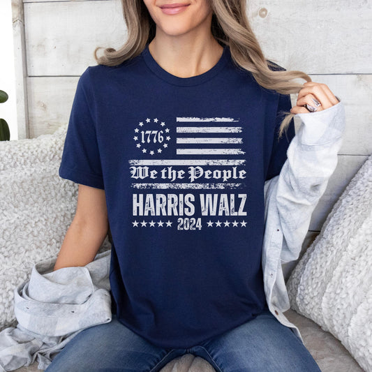 American flag shirt, we the people Vote shirt, Harris for president tshirt, Harris Walz shirt election, we are not going back tshirt