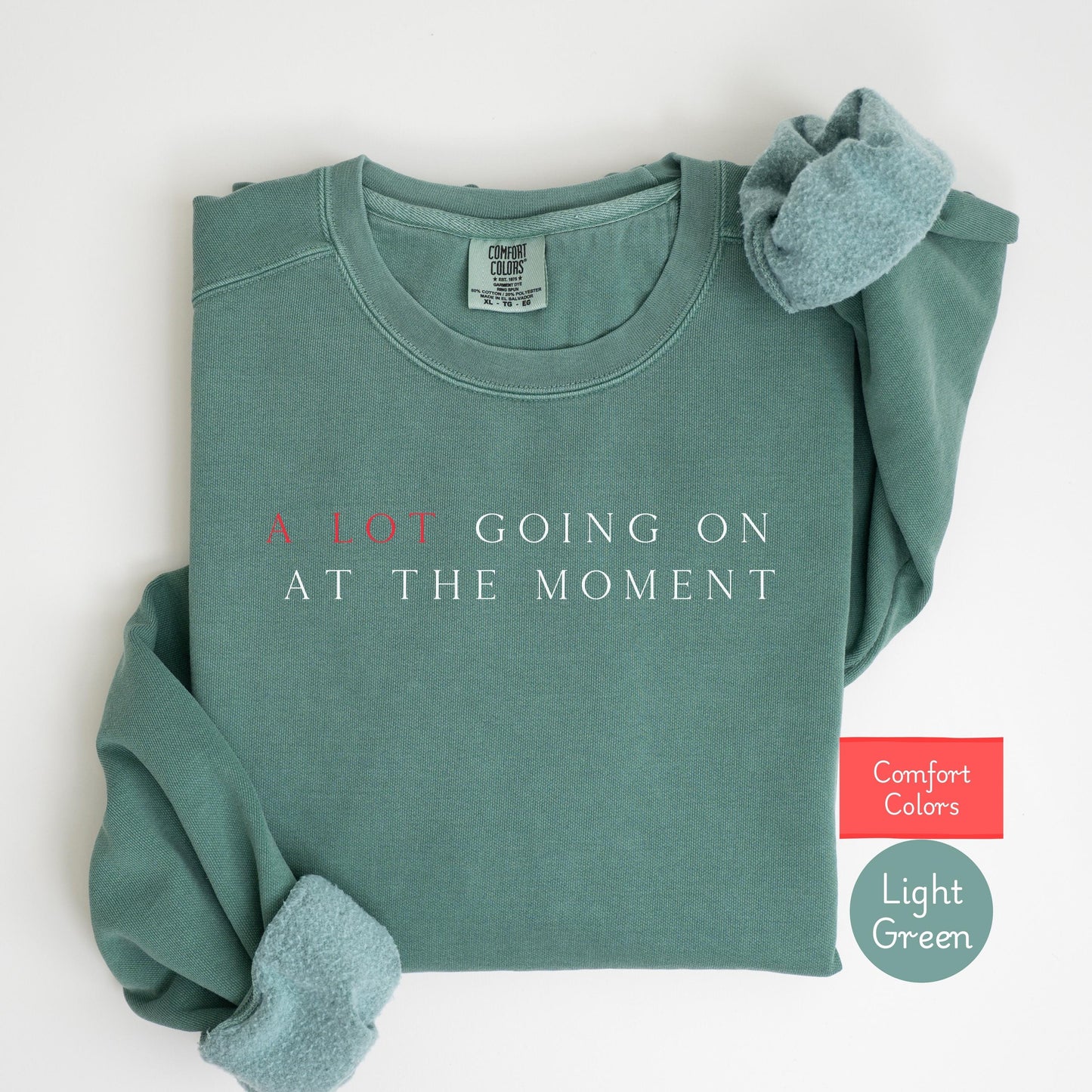 Comfort Colors A lot going on long sleeve shirt, mental health awareness sweatshirt, gift for struggling friend