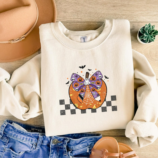 Teacher halloween sweatshirt, Coquette Pencil bow sweater, fall season elementary teacher sweatshirt, teacher appreciation gift halloween