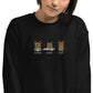 Embroidered Coffee Books Dogs sweatshirt, funny dog lover sweater, bookish bookworm sweatshirt, reading enthusiast gift, book club sweater