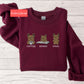 Embroidered Coffee Books Dogs sweatshirt, funny dog lover sweater, bookish bookworm sweatshirt, reading enthusiast gift, book club sweater