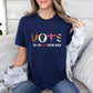 Vote shirt, we are not going back shirt, for harris shirt, Democrat gift, harris for president Election Shirt, Reproductive Rights Shirt