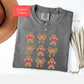 Comfort Colors coquette christmas shirt, Christmas Cookies shirt, Gingerbread cookies Shirt, Baking Shirt, coquette bow shirt holiday season