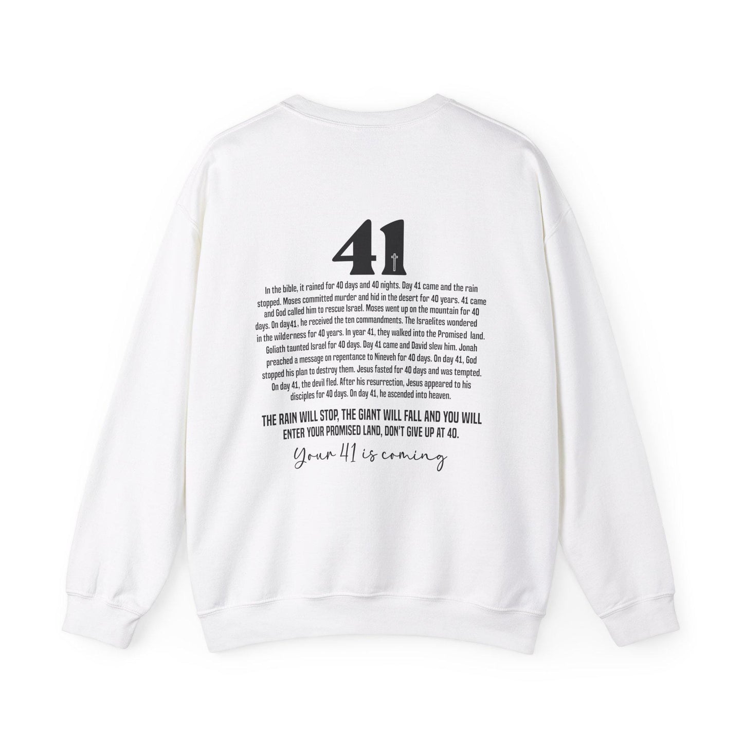 Your 41 is coming sweatshirt, Christian gifts for encouragement, motivational sweatshirt, don't give up sweater, faith sweatshirt