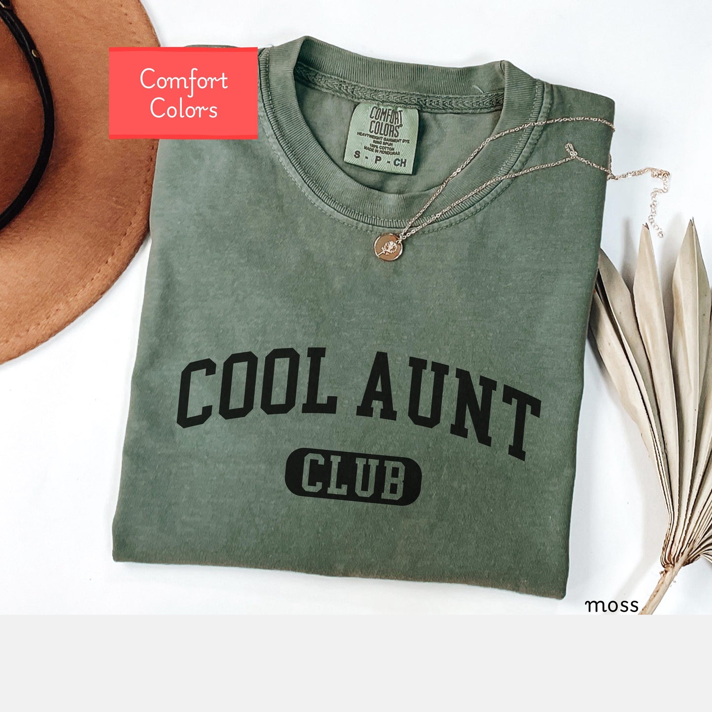 Comfort Colors Cool Aunt club shirt, new auntie shirt ,fun auntie tshirt, godmother gift, i'm just here for my nephew and niece