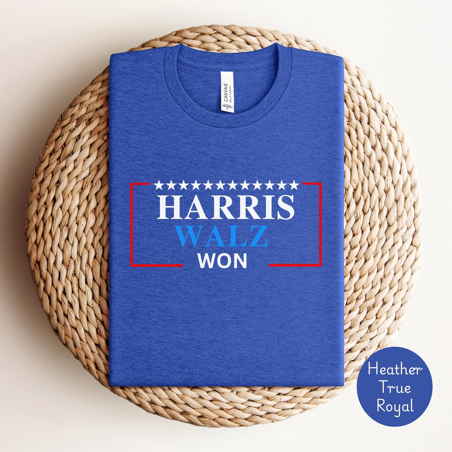 Harris Won tshirt gift, Democrat Harris shirt, Harris Walz supporter tee, 2024 Election shirt, We're not going back, Kamala inauguration