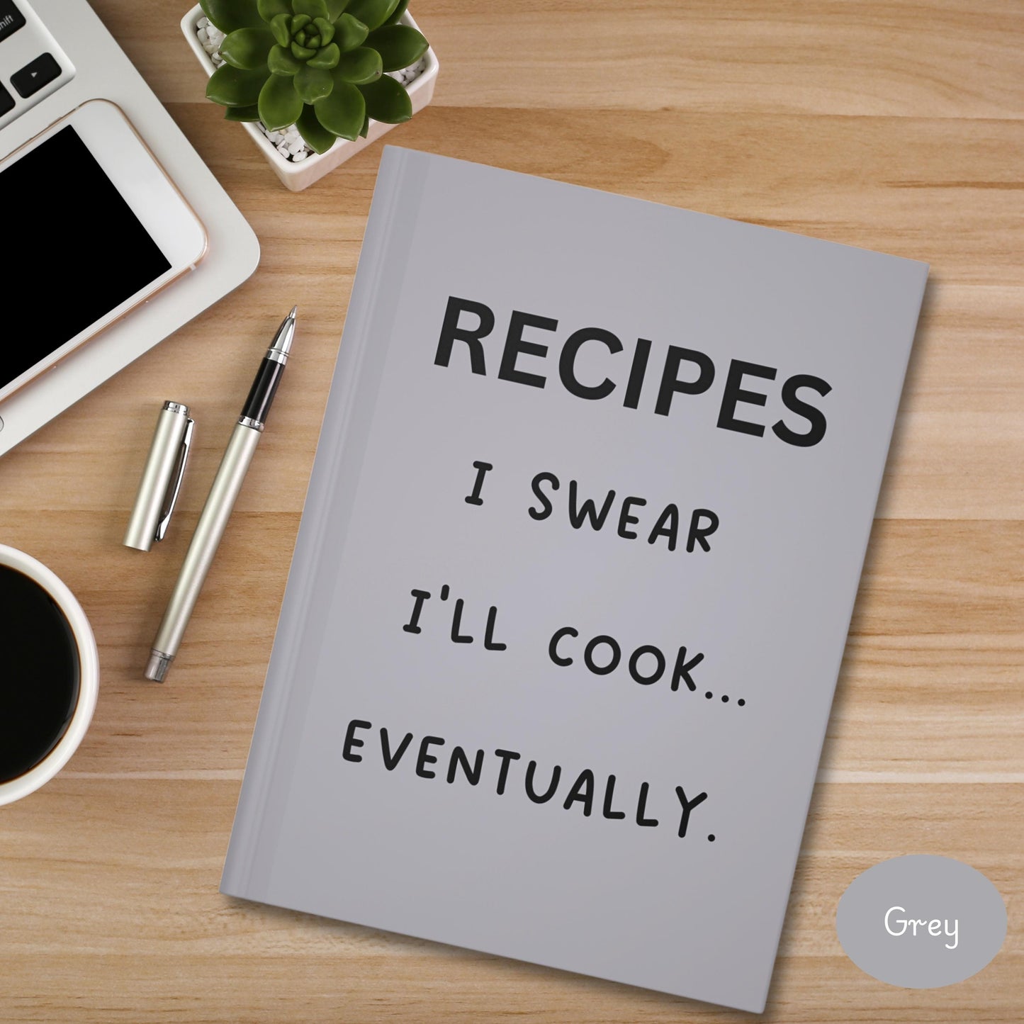 Funny Recipe Book, Hardcover book for recipes, gift for mom, family cook book, custom recipes book, cookbook notebook for meal prep planning