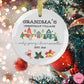 Personalized Grandma Ornament, Christmas Gift for nana, grandkids names ornament 2024, custom grandma christmas village ornament, mimi gift