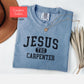 Comfort Colors Christian shirt, faith based tshirt, Jesus the carpenter tee shirt, bible verse shirt, encouraging motivating religious shirt