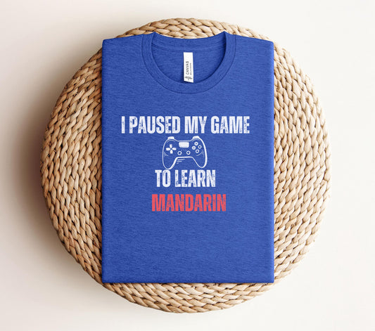 I paused my game to learn Mandarin shirt, Americans Immigration tshirt, American TT refugees 2025, Social media ban, TT ban 2025