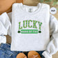 Personalized Lucky Sweatshirt for mom, St Patricks Day gift for mom, Irish Shamrock Sweatshirt, custom Saint Patricks Day mama sweatshirt