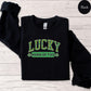 Personalized Lucky Sweatshirt for mom, St Patricks Day gift for mom, Irish Shamrock Sweatshirt, custom Saint Patricks Day mama sweatshirt