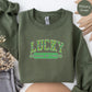 Personalized Lucky Sweatshirt for mom, St Patricks Day gift for mom, Irish Shamrock Sweatshirt, custom Saint Patricks Day mama sweatshirt