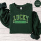 Personalized Lucky Sweatshirt for mom, St Patricks Day gift for mom, Irish Shamrock Sweatshirt, custom Saint Patricks Day mama sweatshirt