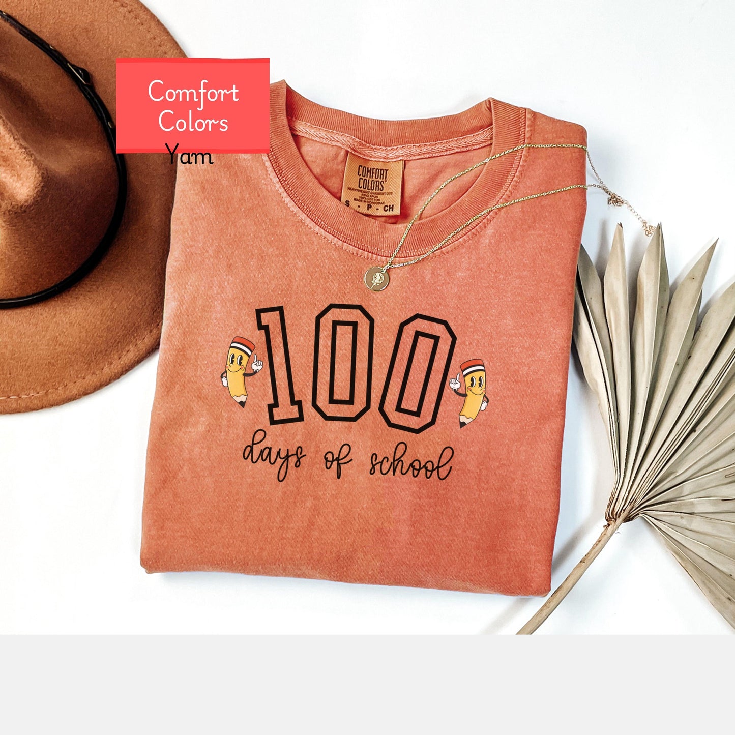 100 Days of School Comfort Colors Shirt, Happy 100th Day Of School Teacher tshirt, I survived 100 days of school, 100th day of school tee