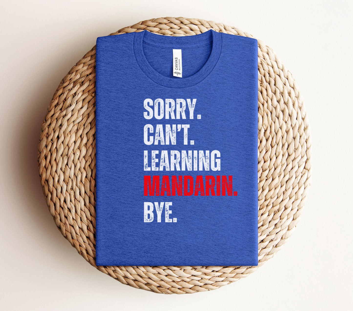 Funny Learning Mandarin Shirt, Sorry Cant tshirt, American TT refugees 2025, Social media ban, TT ban 2025, learning Chinese language shirt