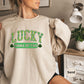 Personalized Lucky Sweatshirt for mom, St Patricks Day gift for mom, Irish Shamrock Sweatshirt, custom Saint Patricks Day mama sweatshirt