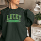 Personalized Lucky Sweatshirt for mom, St Patricks Day gift for mom, Irish Shamrock Sweatshirt, custom Saint Patricks Day mama sweatshirt