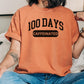 Comfort Colors Funny 100 Days of School Shirt, Happy 100th Day Of School Teacher tshirt, 100 days caffeinated, 100th day of school tee shirt