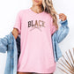 Coquette black woman shirt, Black History tshirt, melanated black girl shirt with bow, melanin black lives shirt, black girl shirt,