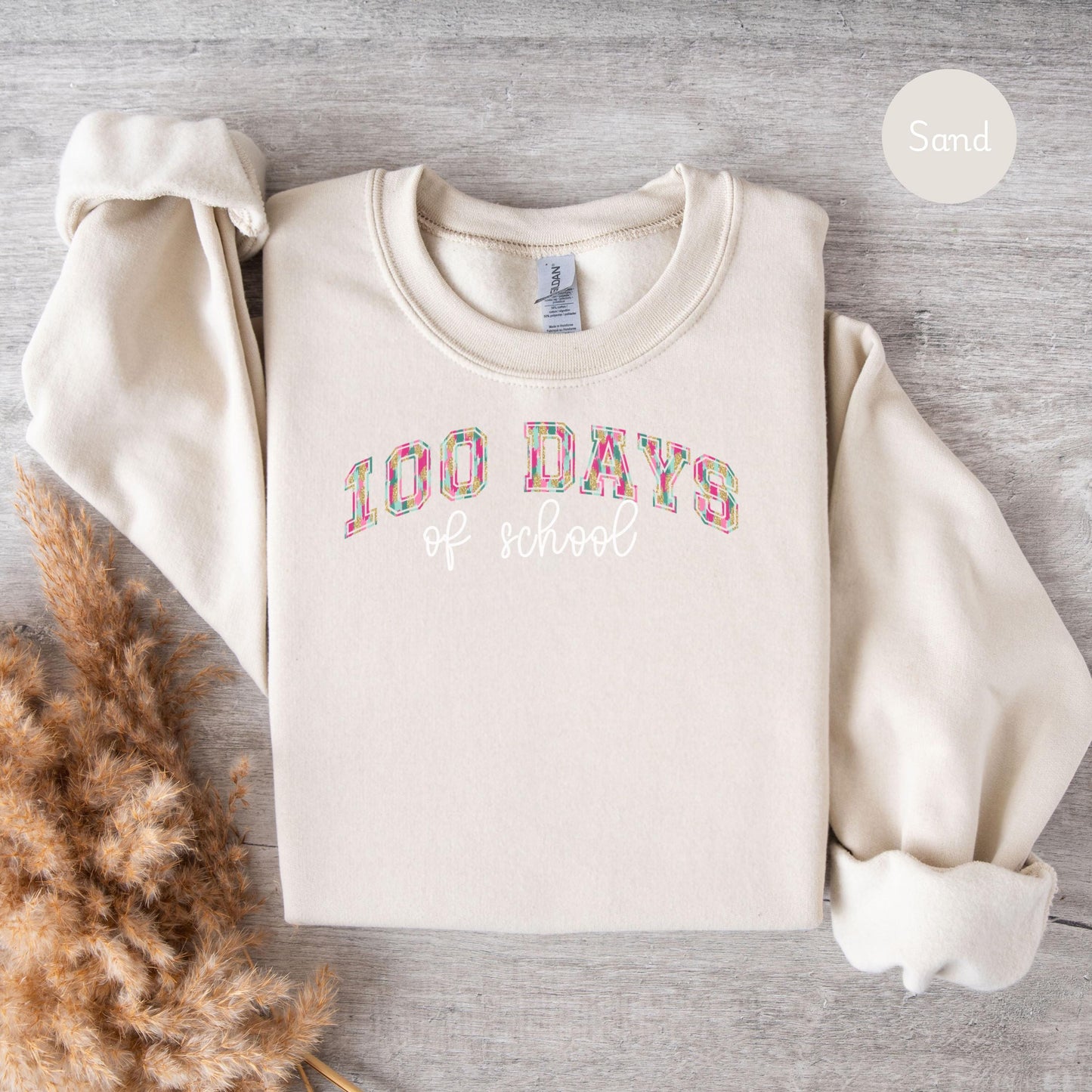 100 Days of School Teacher Sweatshirt, I survived 100 days of school for teacher, Happy 100th Day Of School, 100th day of school Sweatshirt