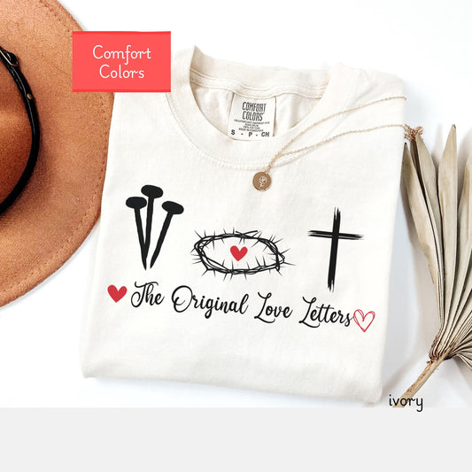 Comfort Colors Christian shirt, Faith based tshirt, christian easter gift, the cross tshirt, God is good, Jesus tshirt