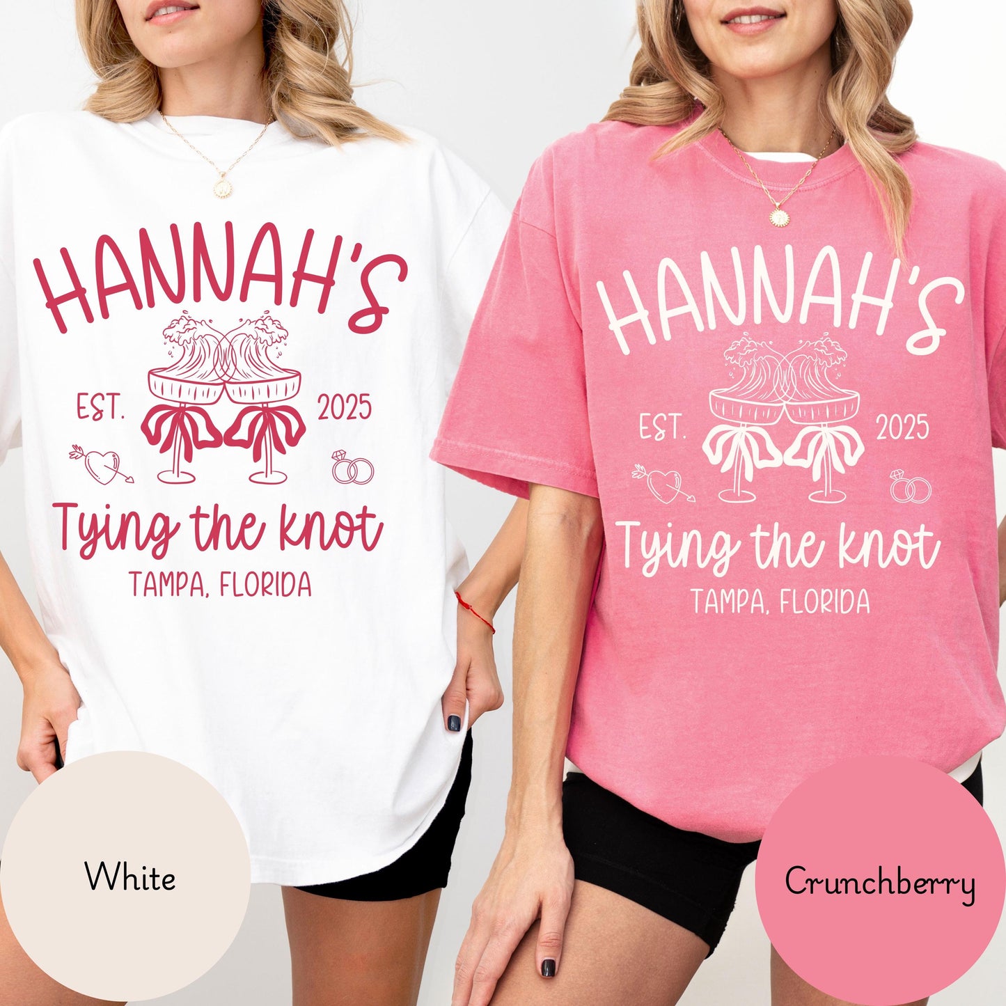 Personalized Bachelorette Shirts, Comfort Colors Bride Tshirt, Custom Bach club shirts, bridesmaids tshirt gifts, bridal party tee shirts