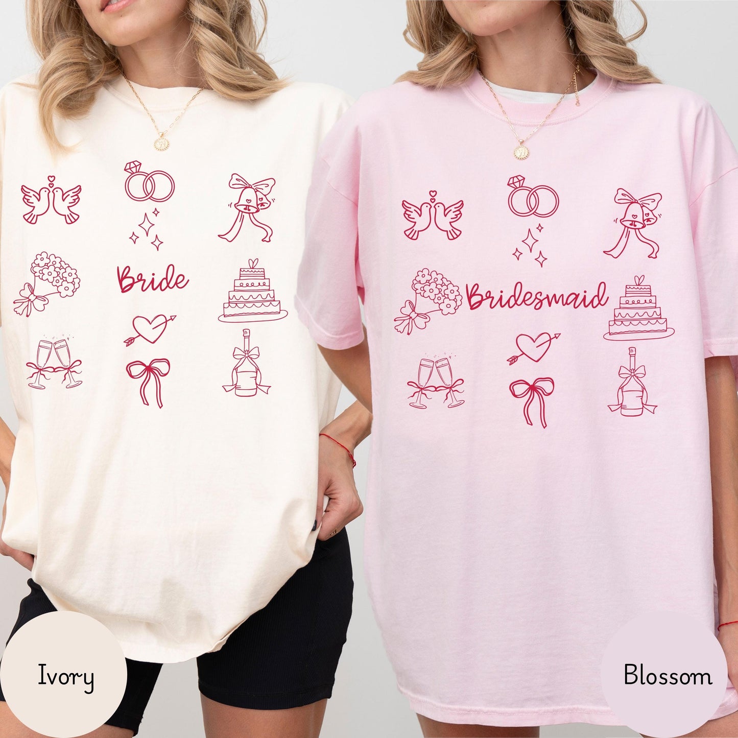 Bachelorette Shirts, Comfort Colors Bride & Bridesmaids Tshirts, Bach Club shirts, Coquette Bridesmaids Gifts, Bridesmaids Proposal Shirts