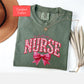Coquette Comfort Colors Nicu Nurse Shirt, toile de jouy RN shirt,appreciation gift for nurse, Cute bow nursing school tshirt, Nurse graduate