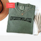 Comfort colors Overstimulated shirt, mental health shirt unhinged weirdcore mom tee shirt, anxiety tshirt gift for her, i'm overstimulated